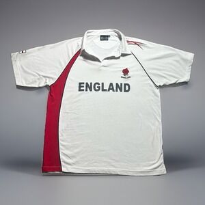 Vintage England Rugby Jersey Polo Shirt Mens Size XXL Short Sleeve Stitched